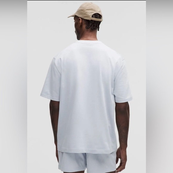 Lululemon Men Heavyweight Cotton Jersey T-Shirt 
Starch Blue Size: XXL - Picture 2 of 9